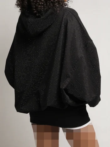 LIMITED ALL OVER CRYSTAL HOODIE